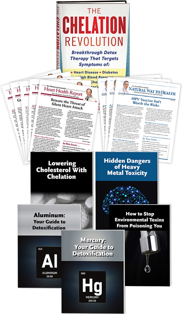 collage of books, newsletters and special reports included in the offer